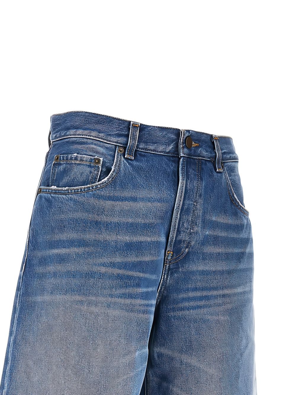 Haikure Stylish Topstitching Belt Loop Jeans with Five Pockets - Image 2