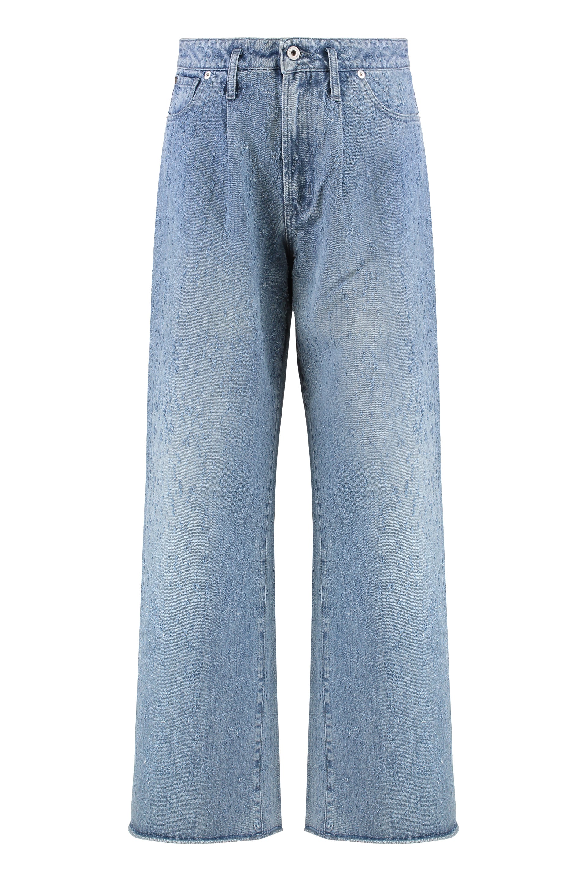 Halfboy Logo-patch Wide-leg Jeans