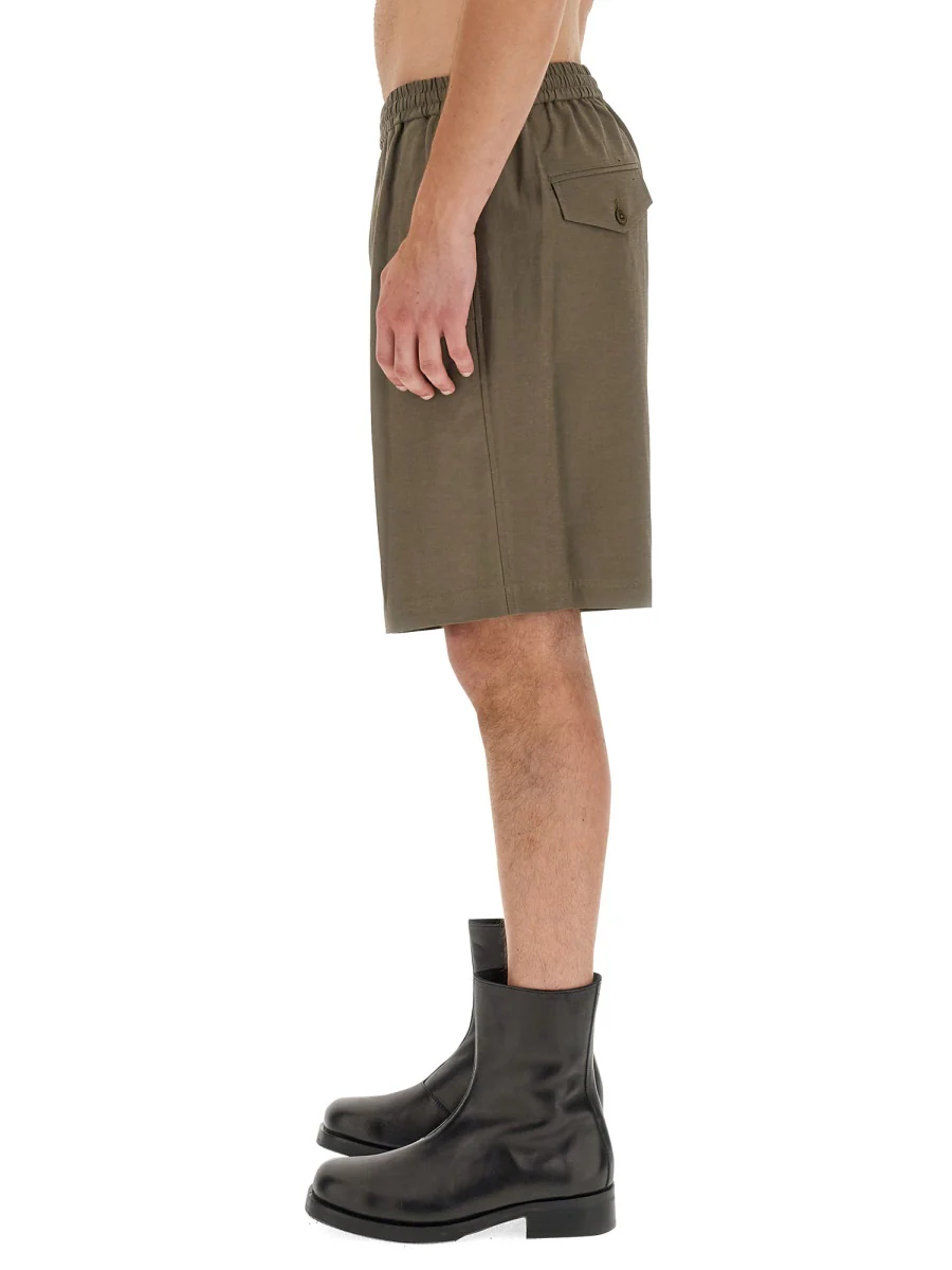 HELMUT LANG Cotton-Linen Pull-On Short - Image 4
