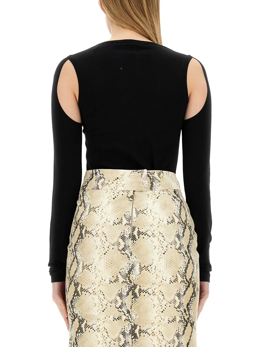 Helmut Lang Cut-Out Cutaway Tee - Image 3