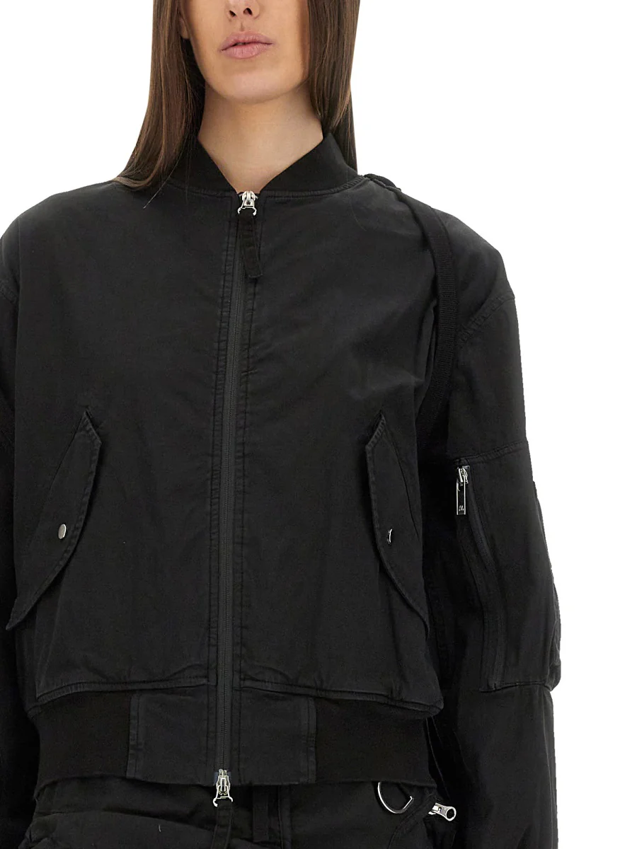HELMUT LANG Logo Bomber Jacket - Image 4