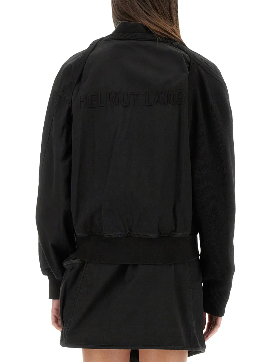 HELMUT LANG Logo Bomber Jacket - Image 7