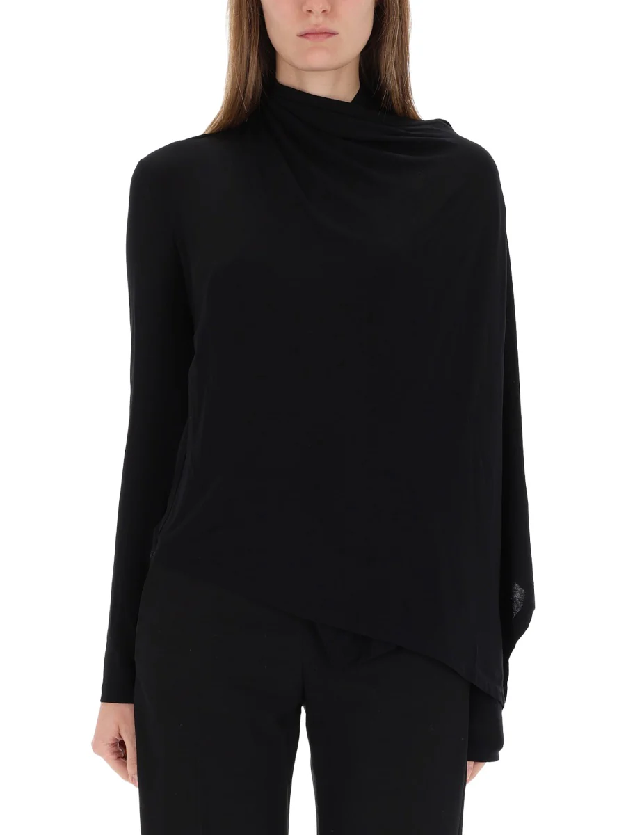 HELMUT LANG Long-sleeve Scarf Top - Image 5