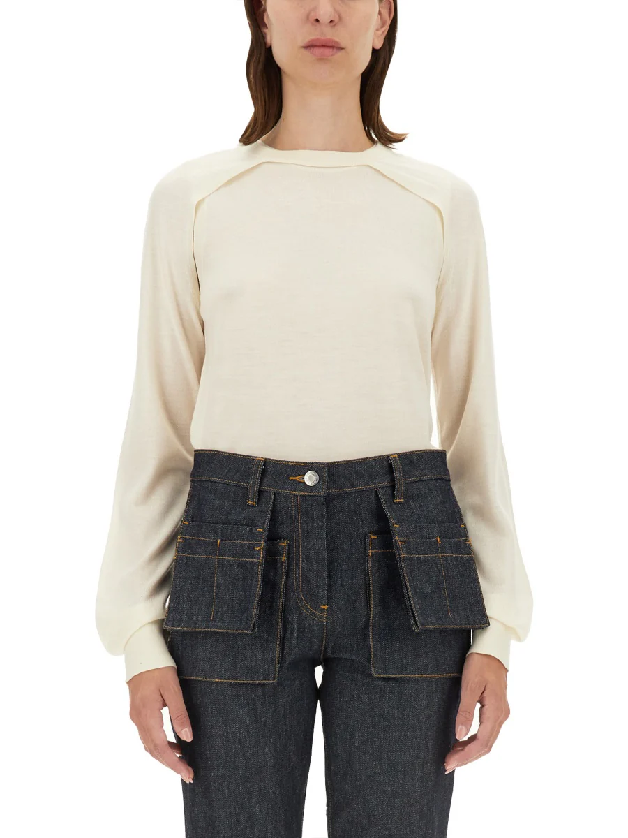 Helmut Lang Luxurious Wool-Silk Blend T-Shirt