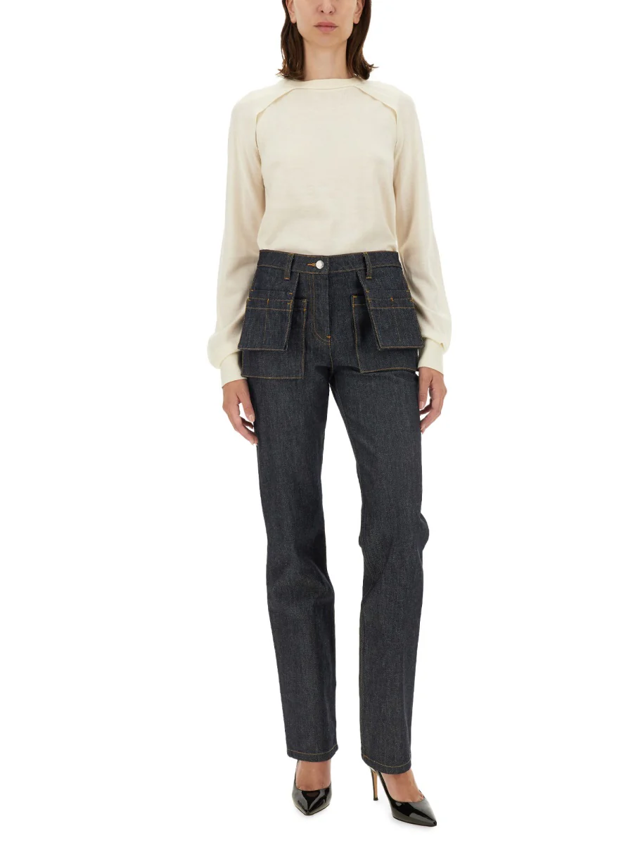 Helmut Lang Luxurious Wool-Silk Blend T-Shirt - Image 2