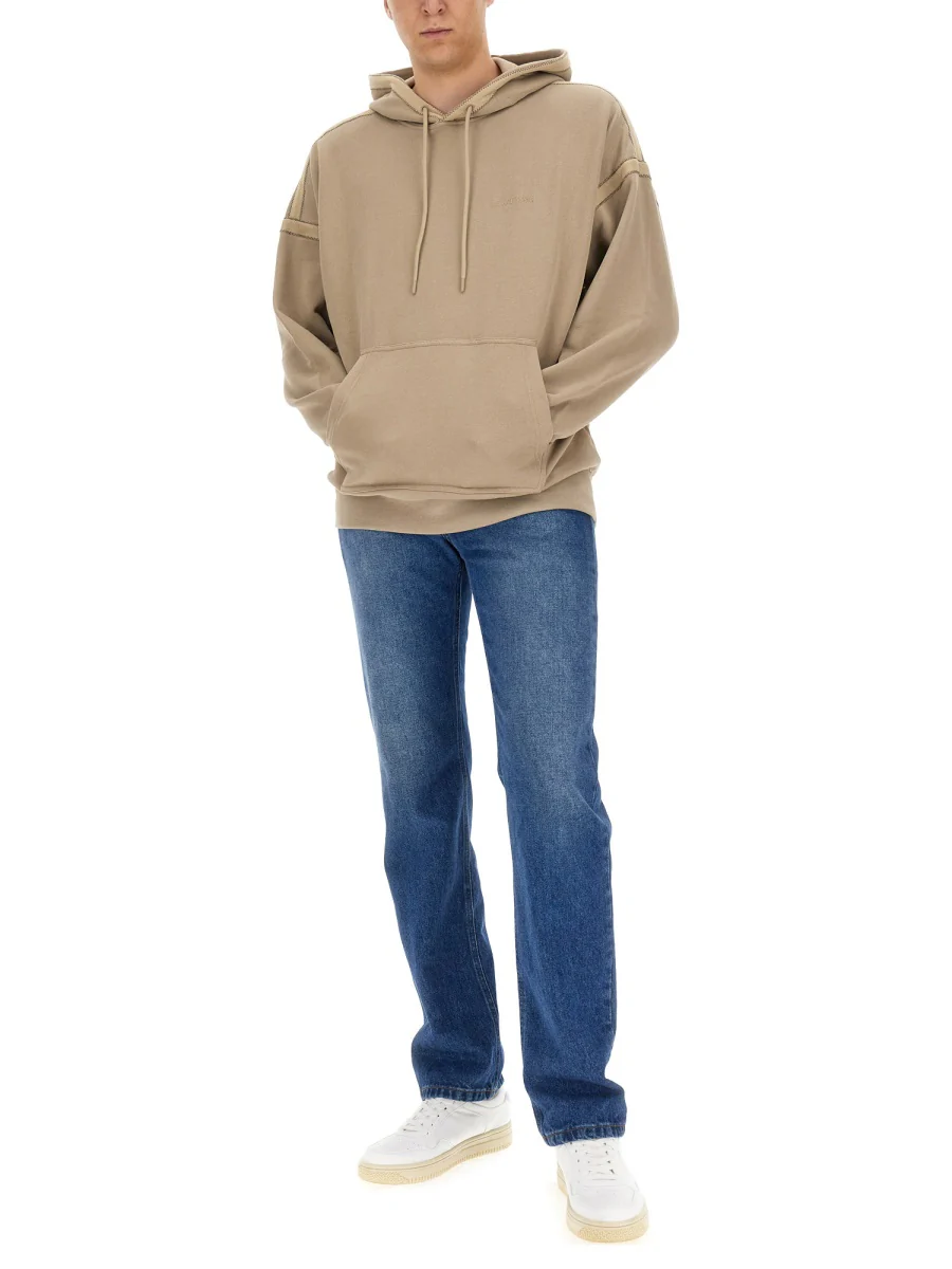 Helmut Lang Men's Hooded Sweatshirt with Embroidered Logo - Image 2