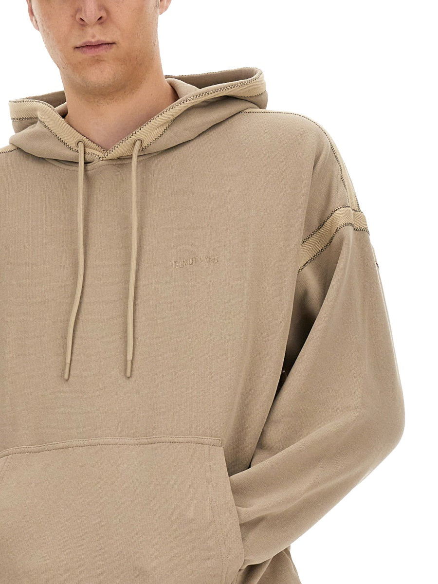 Helmut Lang Men's Hooded Sweatshirt with Embroidered Logo - Image 4