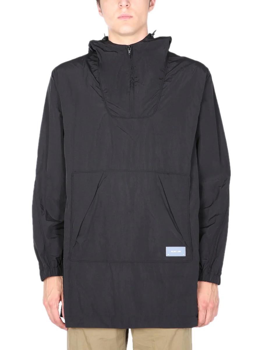 HELMUT LANG Men's Nylon Windbreaker with Hood - FW21 Collection