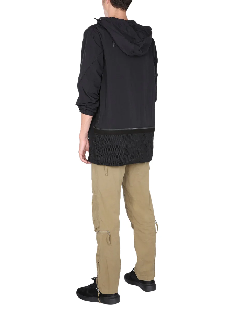 HELMUT LANG Men's Nylon Windbreaker with Hood - FW21 Collection - Image 2