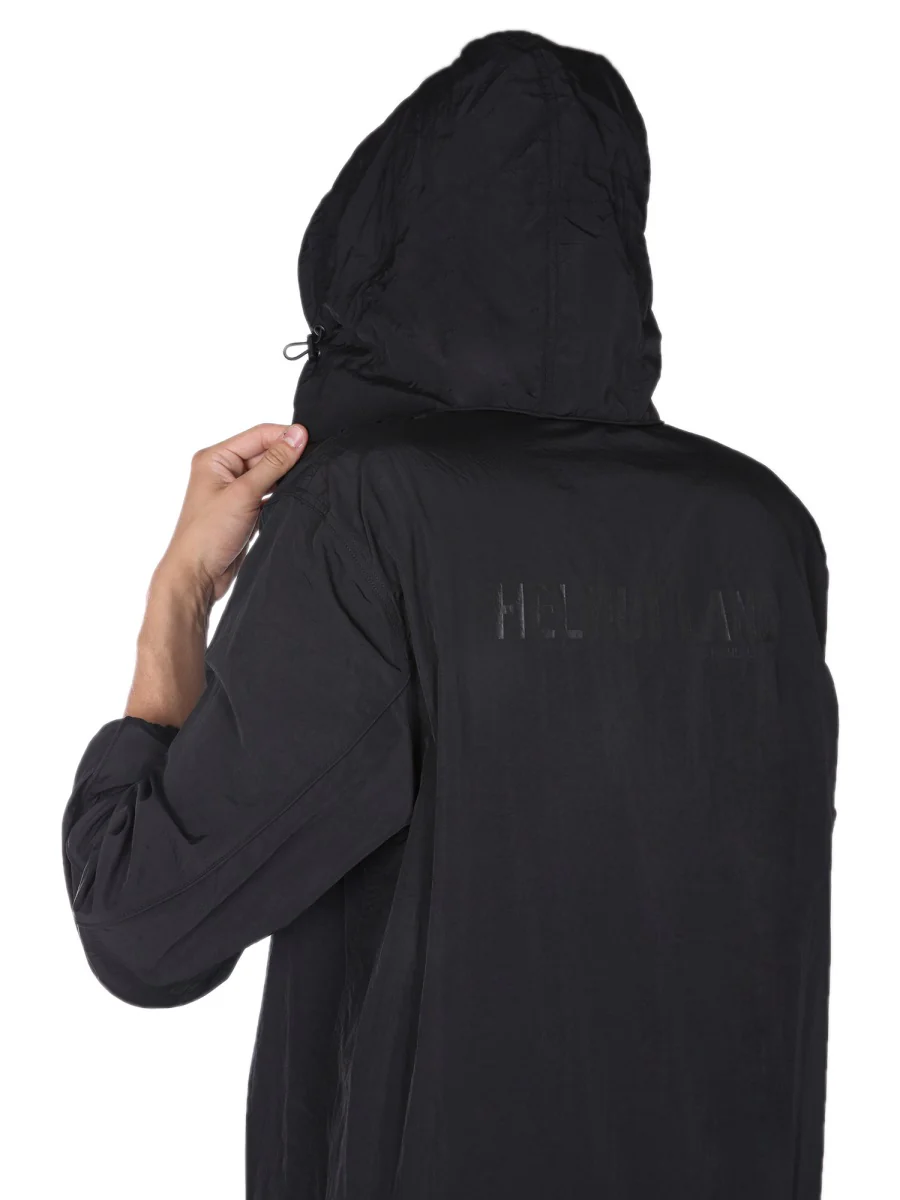 HELMUT LANG Men's Nylon Windbreaker with Hood - FW21 Collection - Image 4