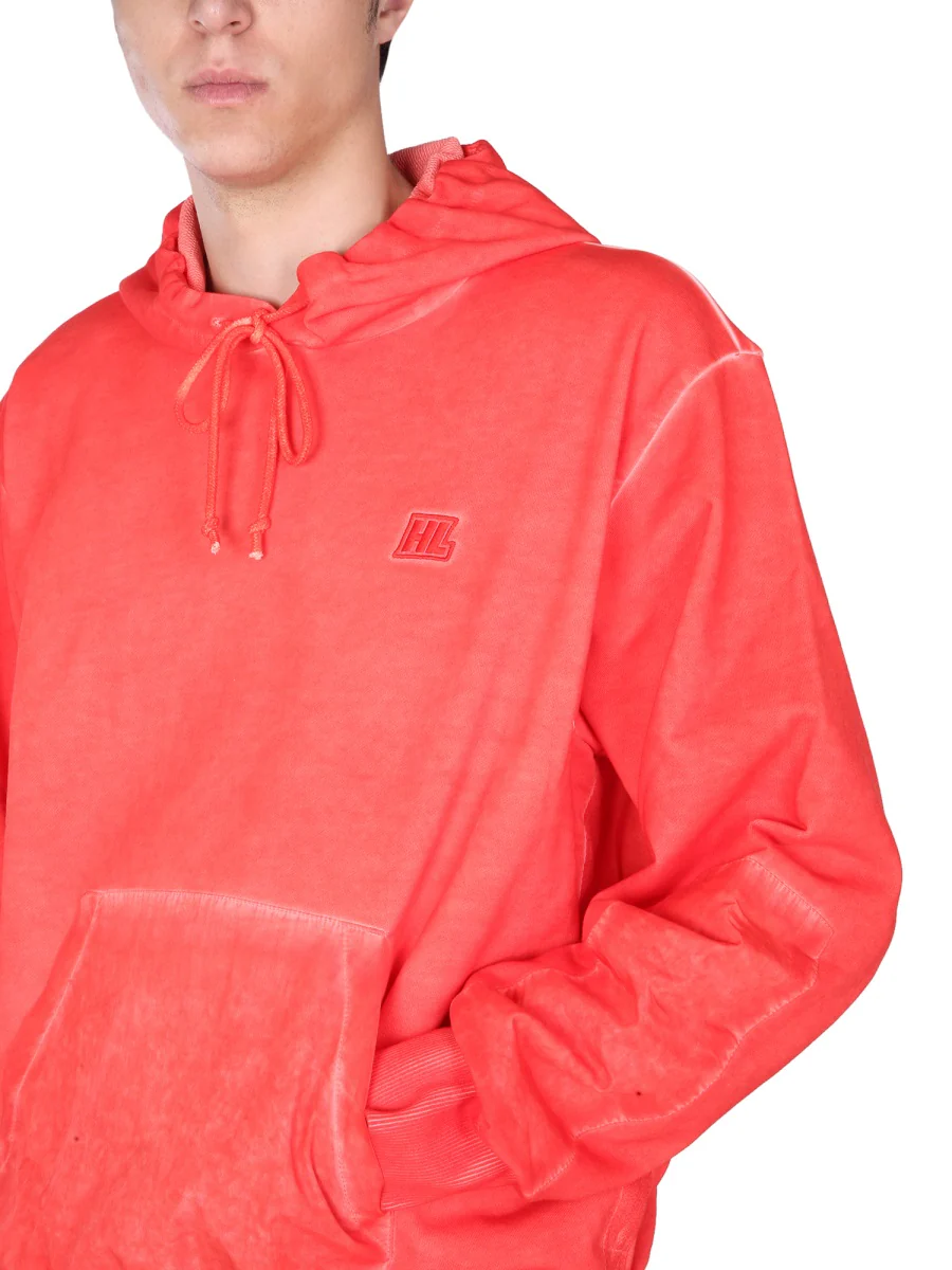 Helmut Lang Military-Inspired Hooded Sweatshirt for Men - Image 4