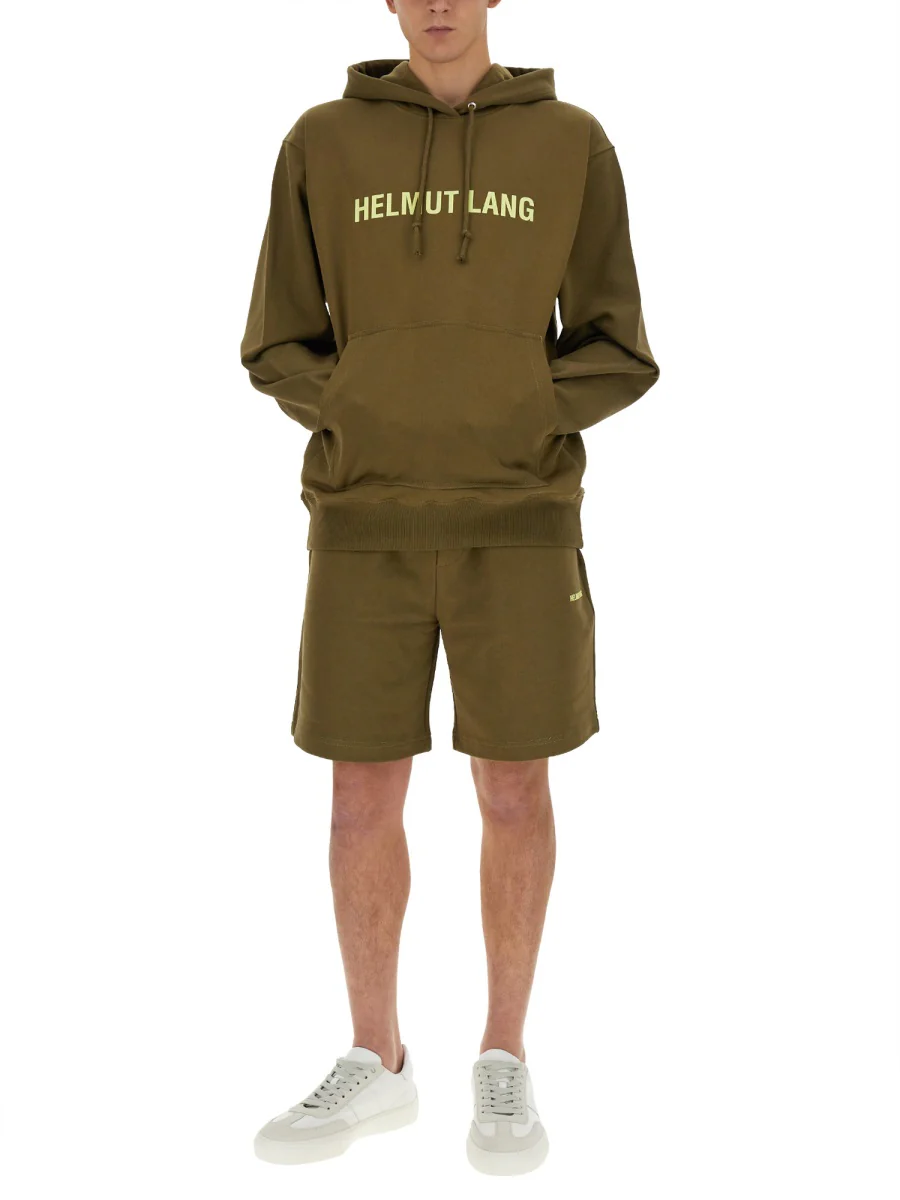 Helmut Lang Regular Fit Cotton Logo Sweatshirt - Size L - Image 2