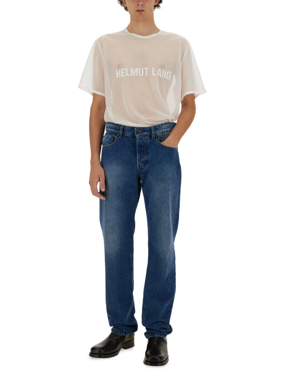 HELMUT LANG Sheer Logo Tee - Image 2