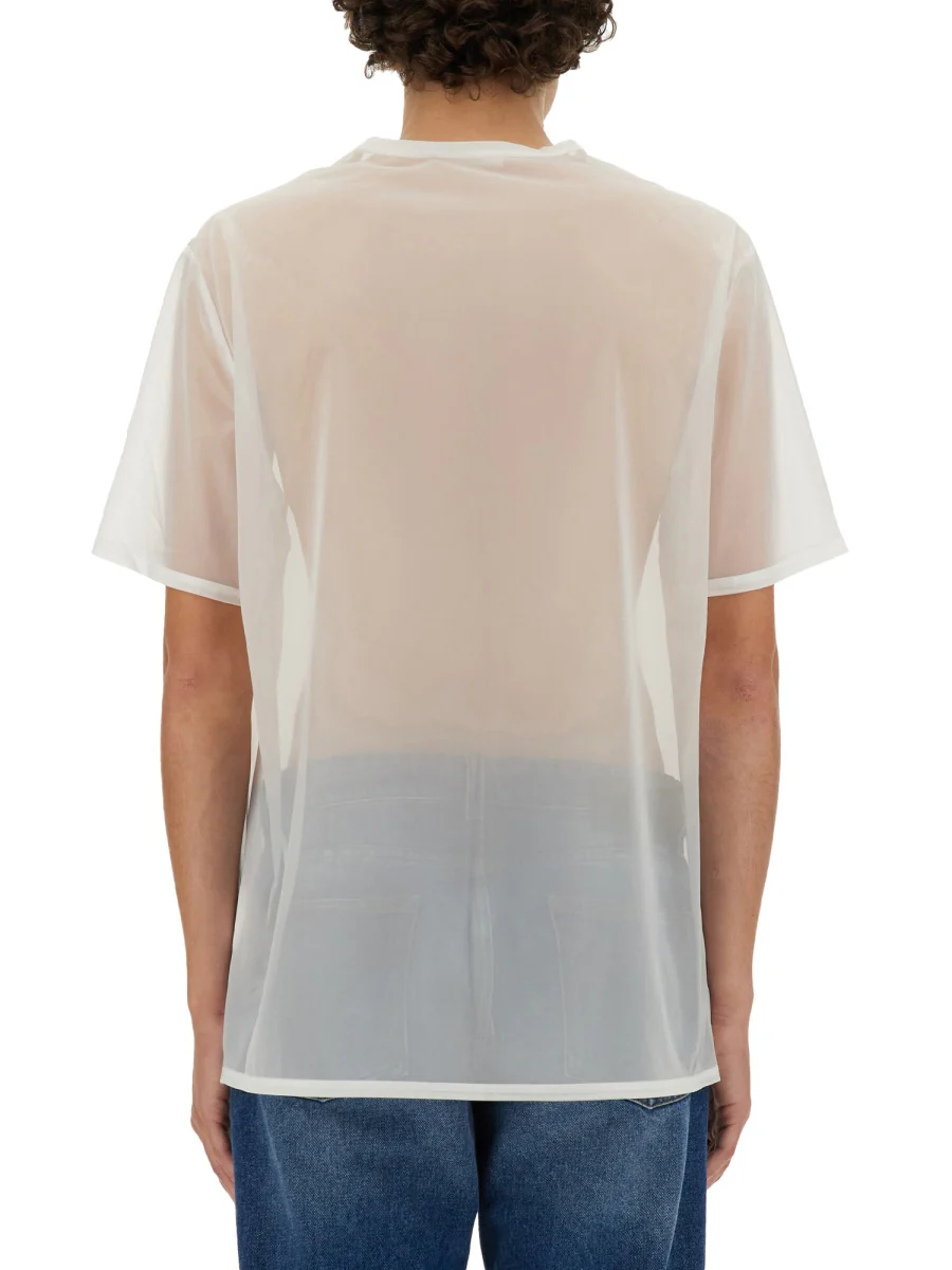 HELMUT LANG Sheer Logo Tee - Image 3