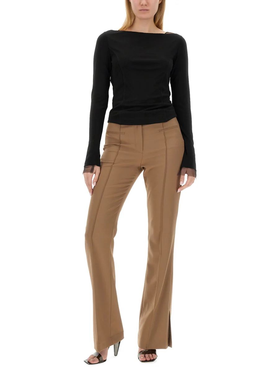 Helmut Lang Slim Fit Boot Cut Pants - Image 2
