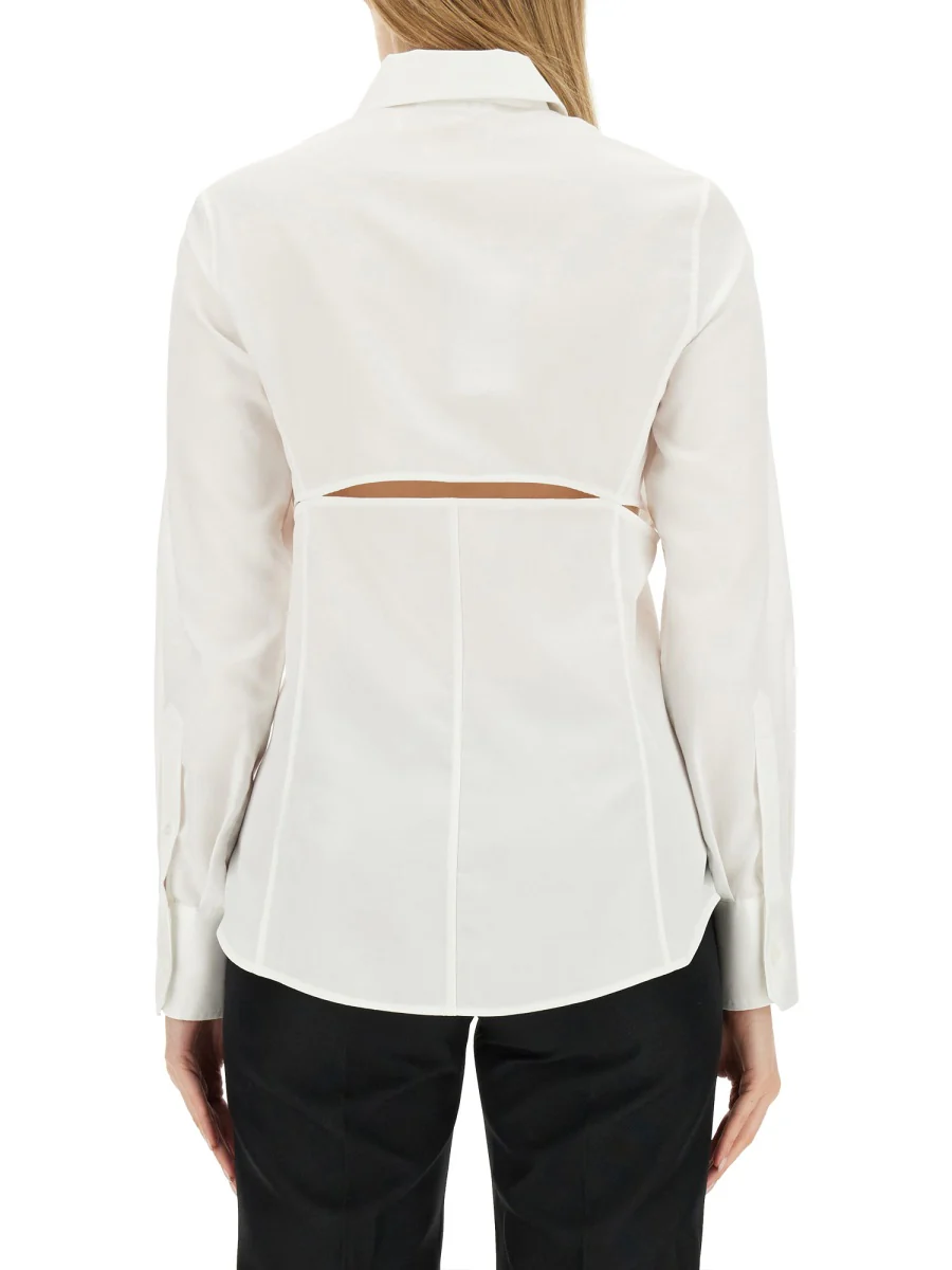 HELMUT LANG Slim Fit Cotton Poplin Shirt - Image 3