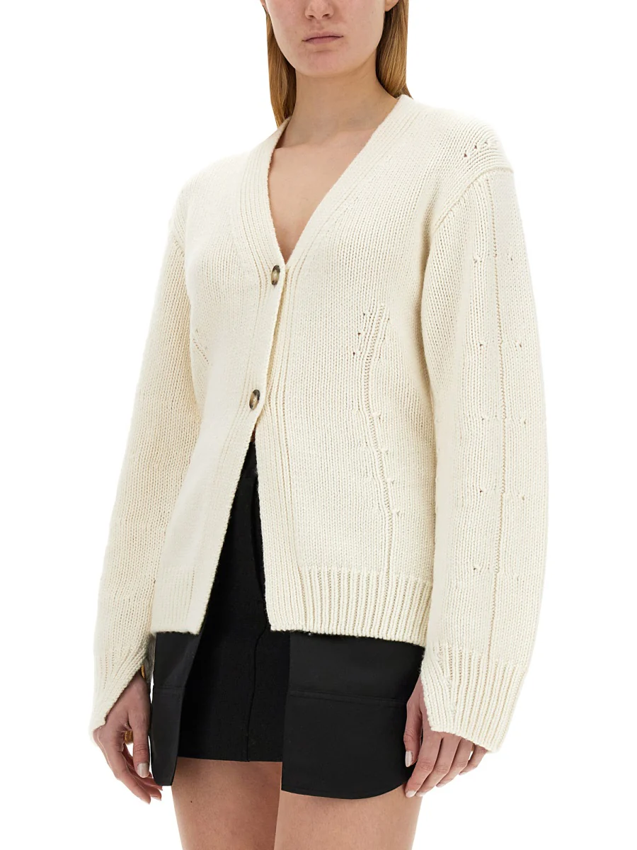 Helmut Lang V-neck Tailored Cardigan - Image 4