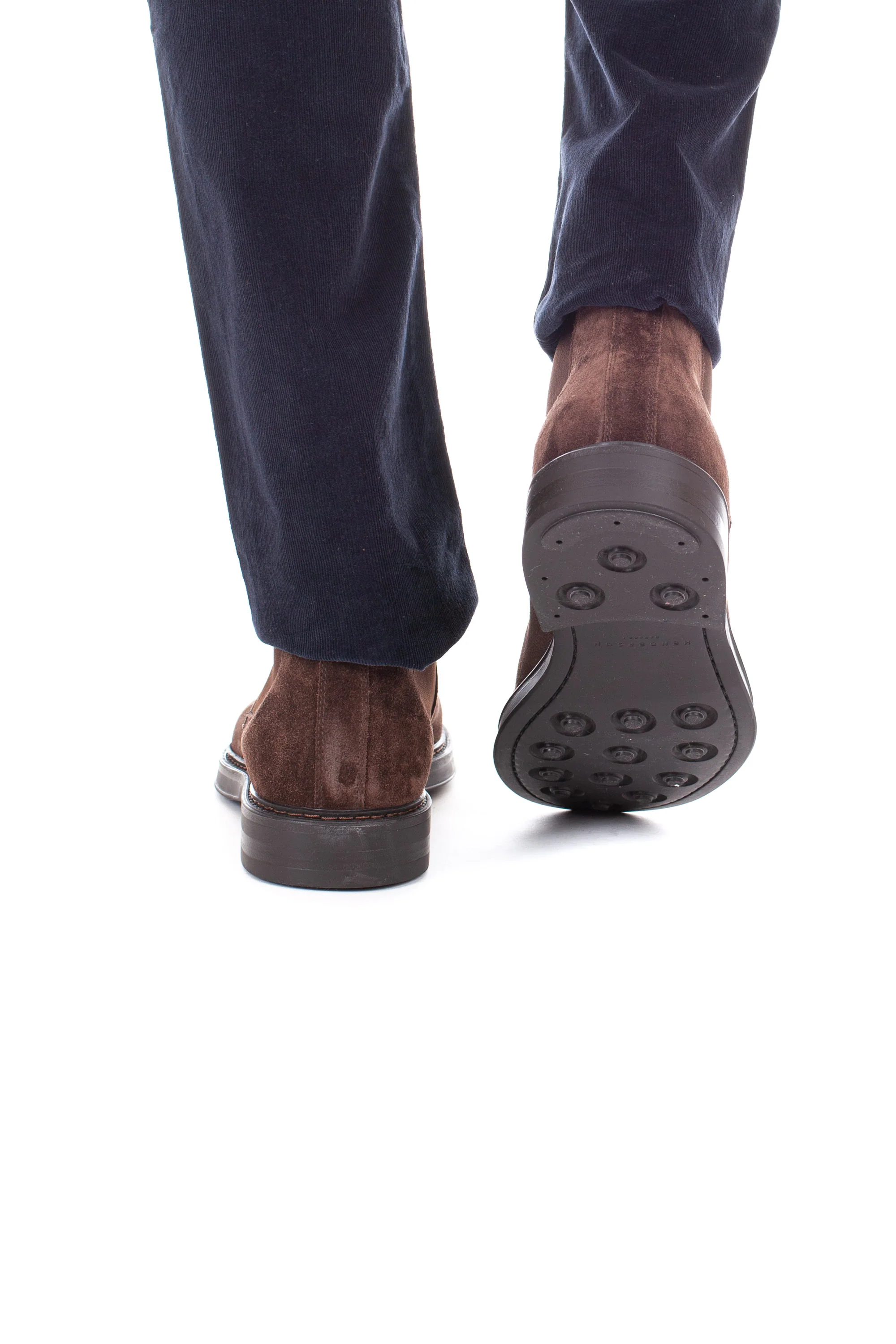Henderson Men's SueOF Ankle Boot with Non-Slip Rubber Sole - Half Size Recommended - Image 3