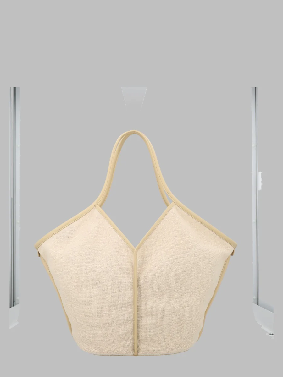 Hereu Linen Calel Shoulder Bag - 50 CM X 35 CM X 13 CM
