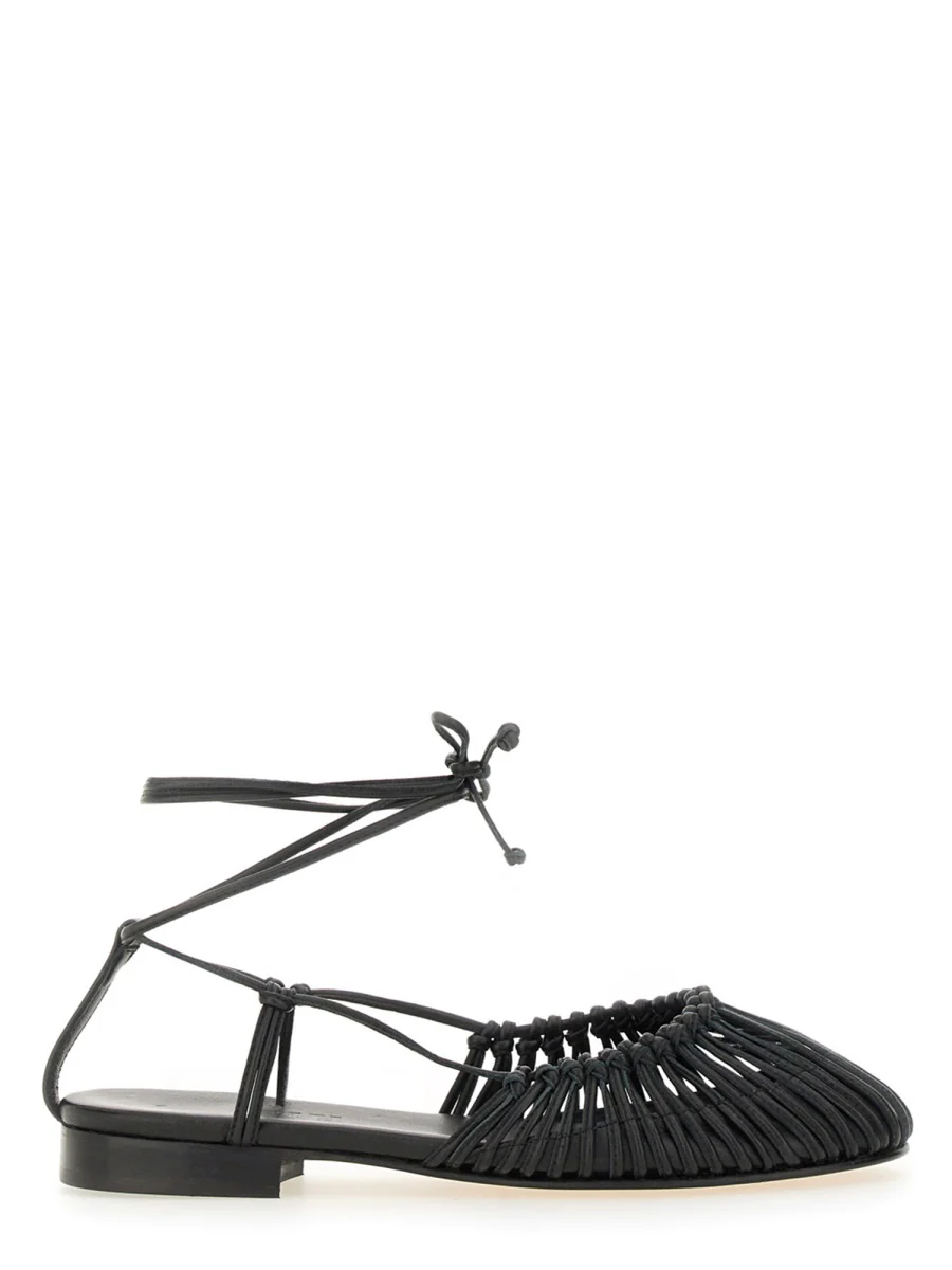 HEREU Mantera Knotted Leather Sandals