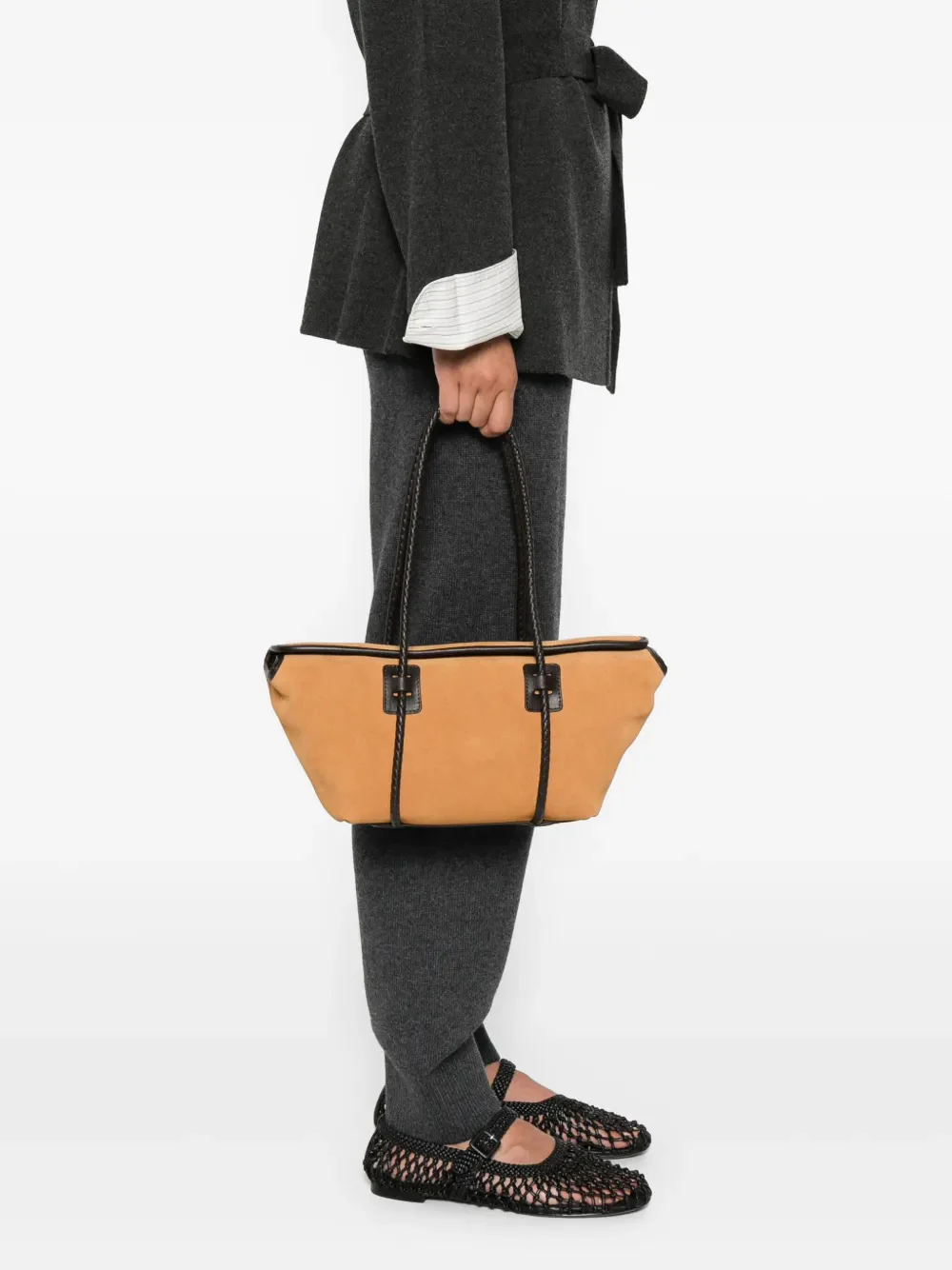Hereu Mini Leather Shoulder Bag | Height 14 cm, Width 35 cm, Depth 11 cm - Image 2