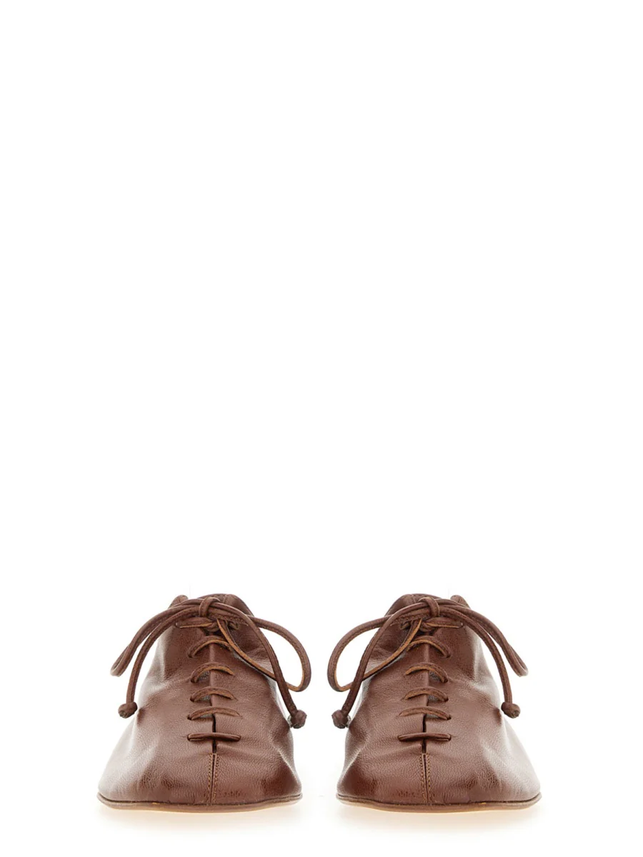 HEREU SASTRE SUPPLE SHINY - Braided Seam Slip-On Loafer - Image 3