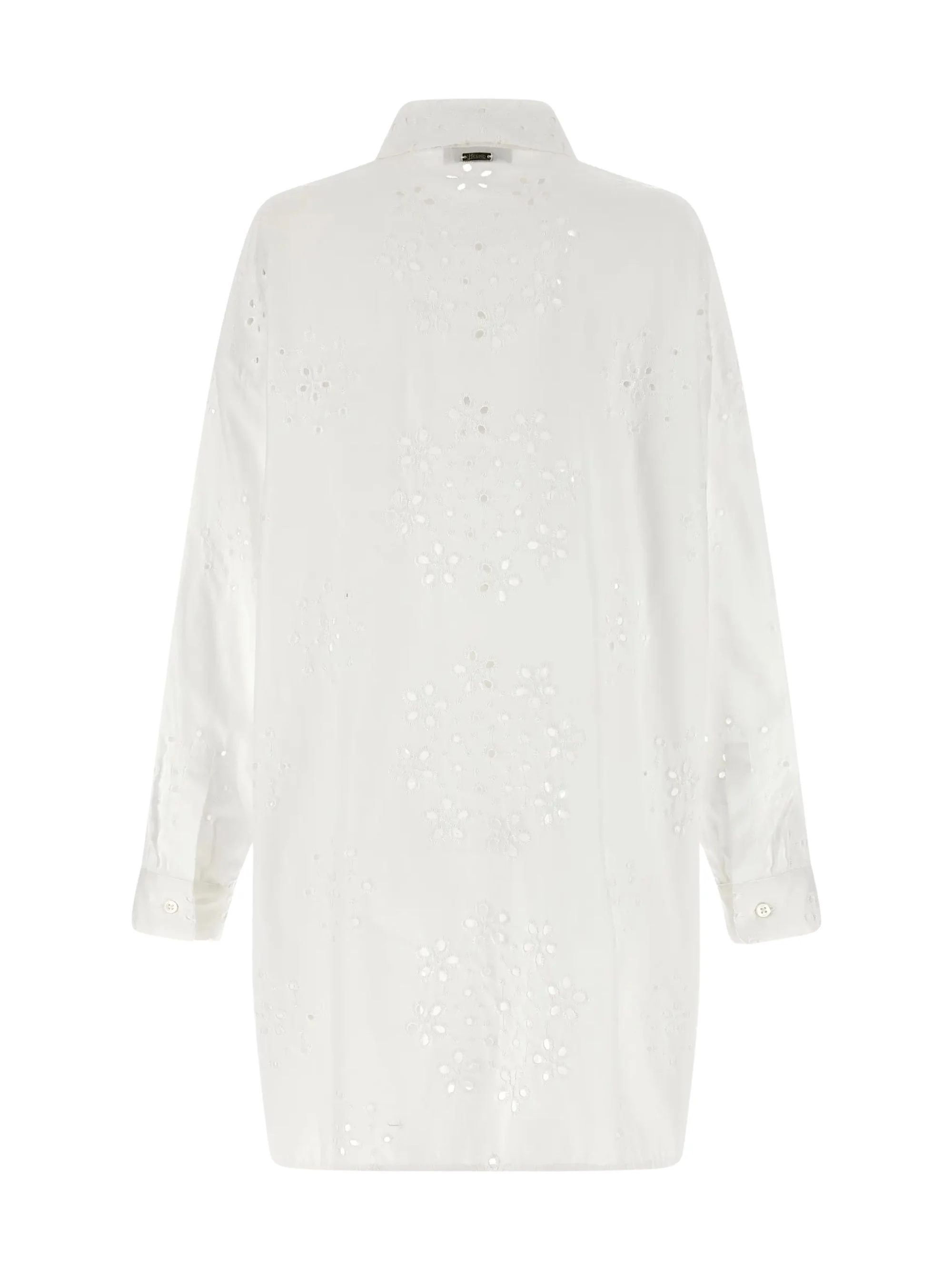Herno Elegant Long Sleeve Cotton Shirt with Embroidery - Image 2