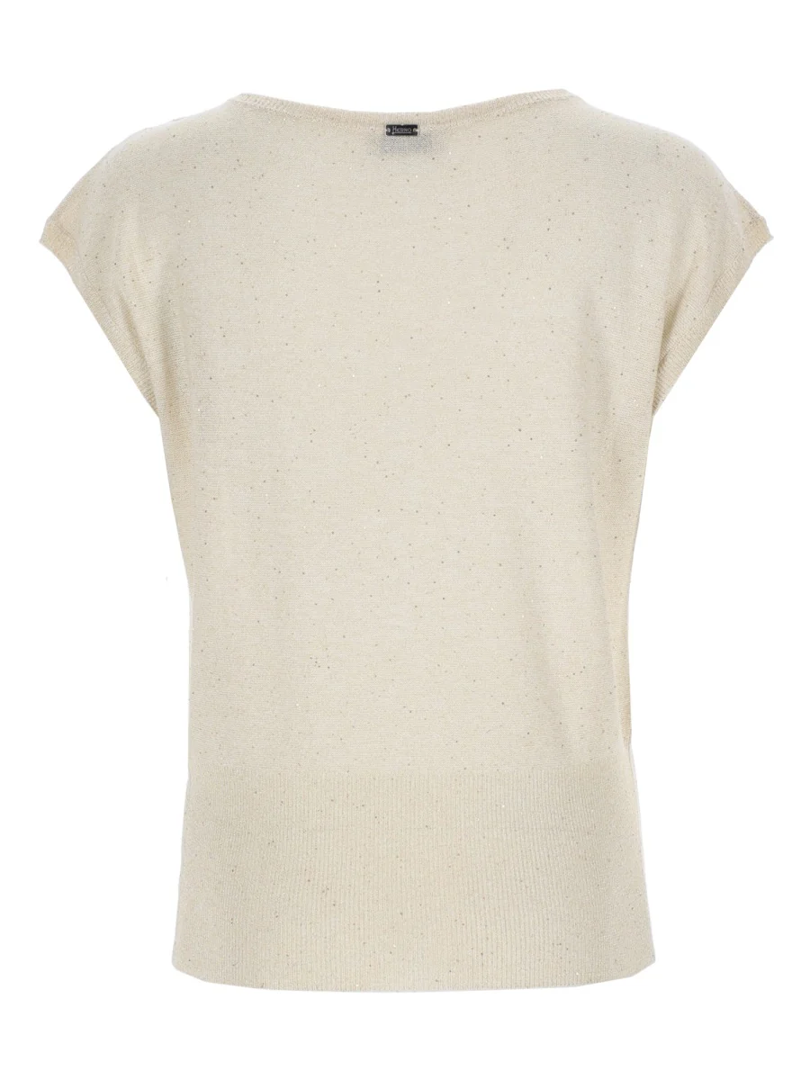 Herno Elegant Paillette-Embellished T-Shirt - Image 2
