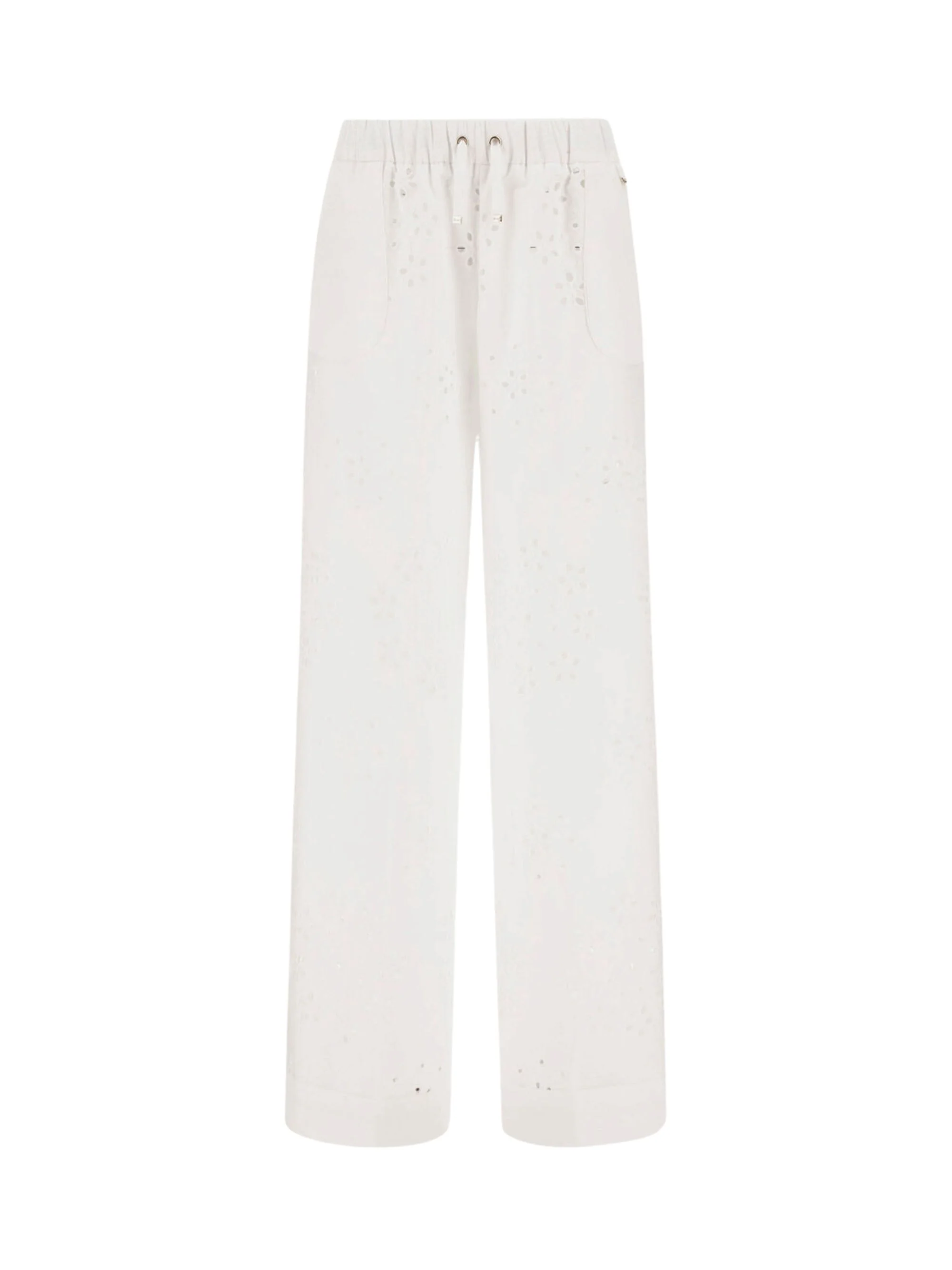 Herno Elevated Trousers with Embroidered Details and Drawstring Waist