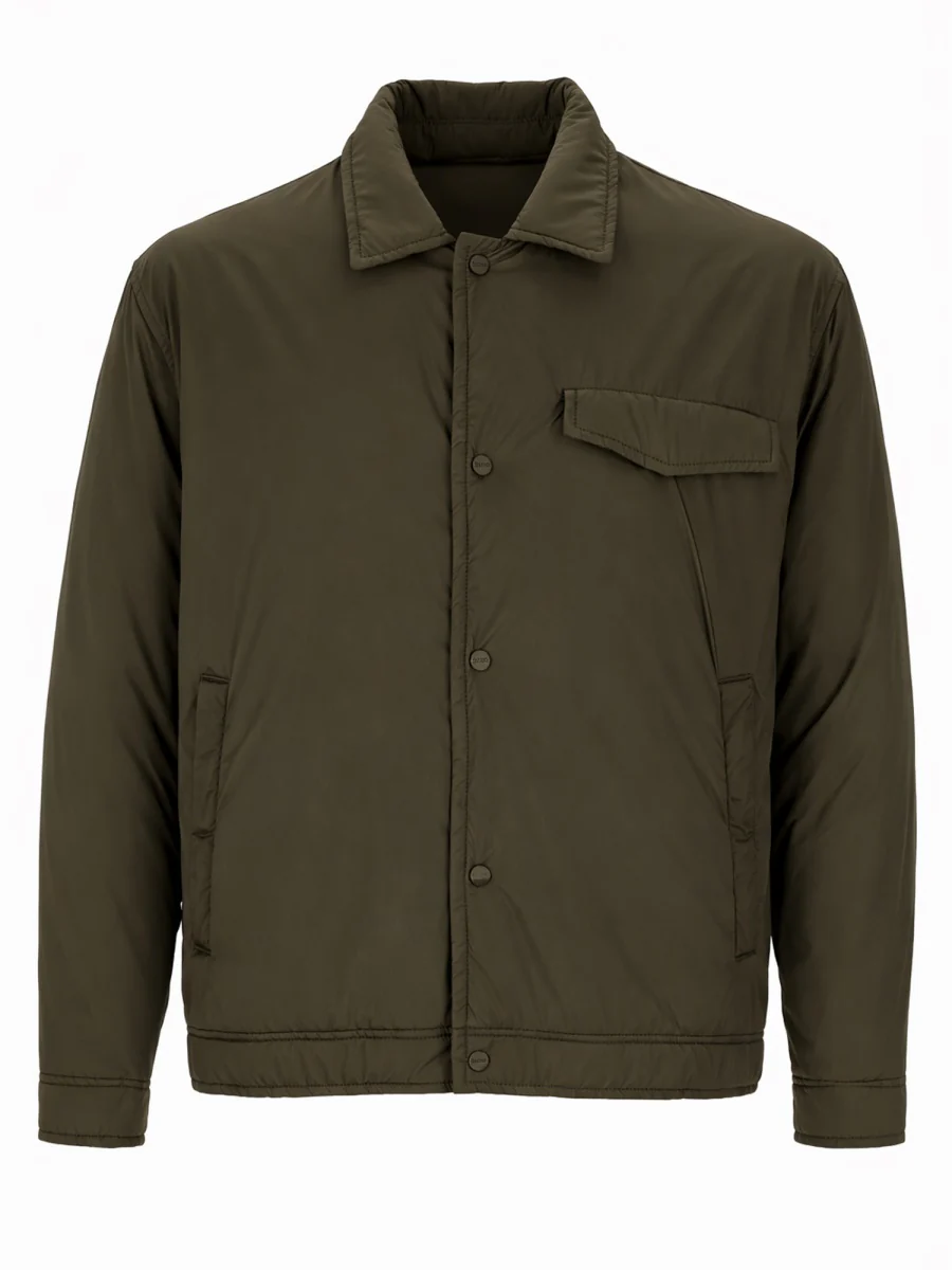 HERNO GIUBBOTTO REGULAR FIT CON COLLO a CAMICIA