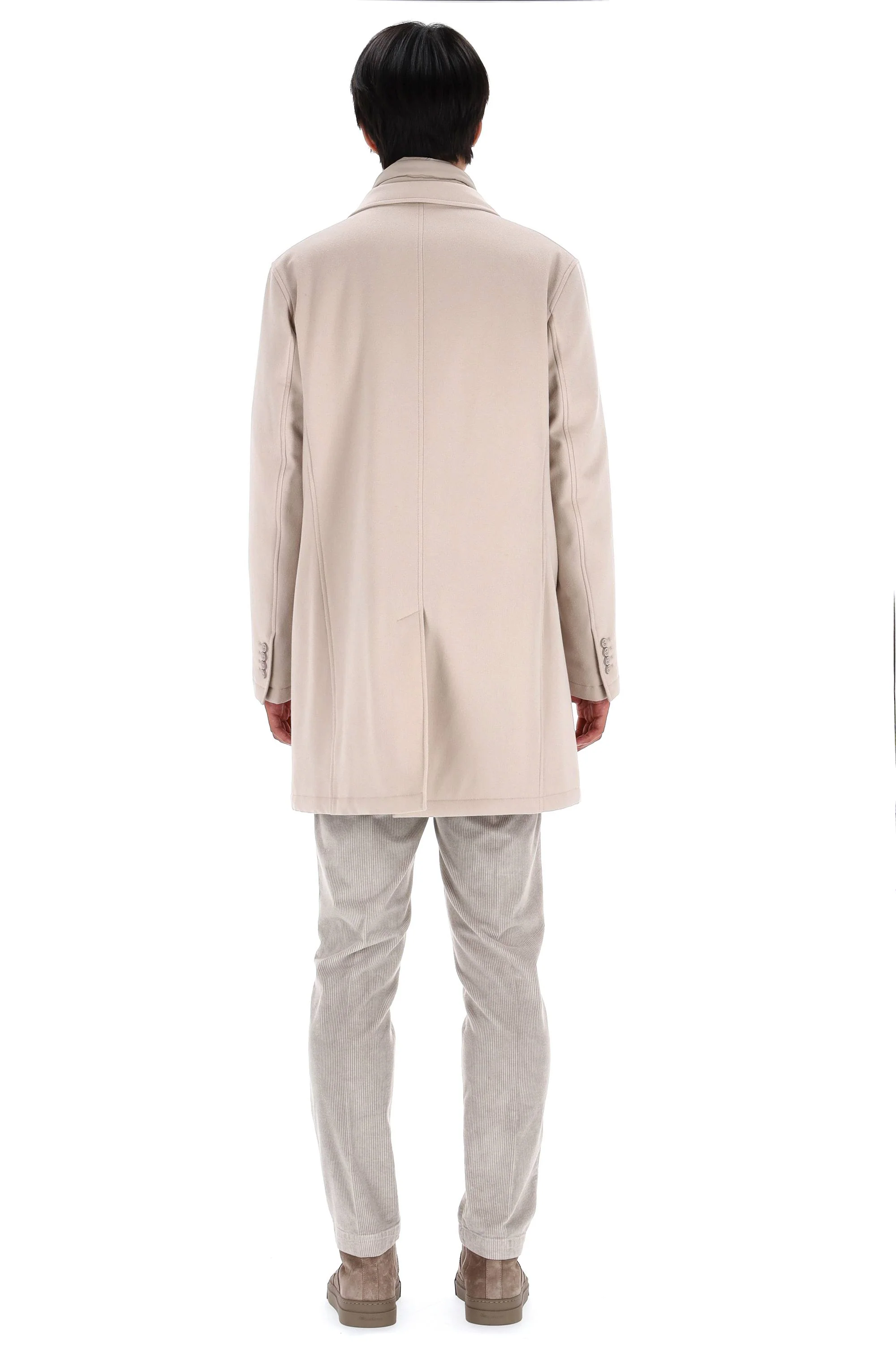 Herno Lightweight Natural Fabric Coat for Men - FW24 Collection - Image 4