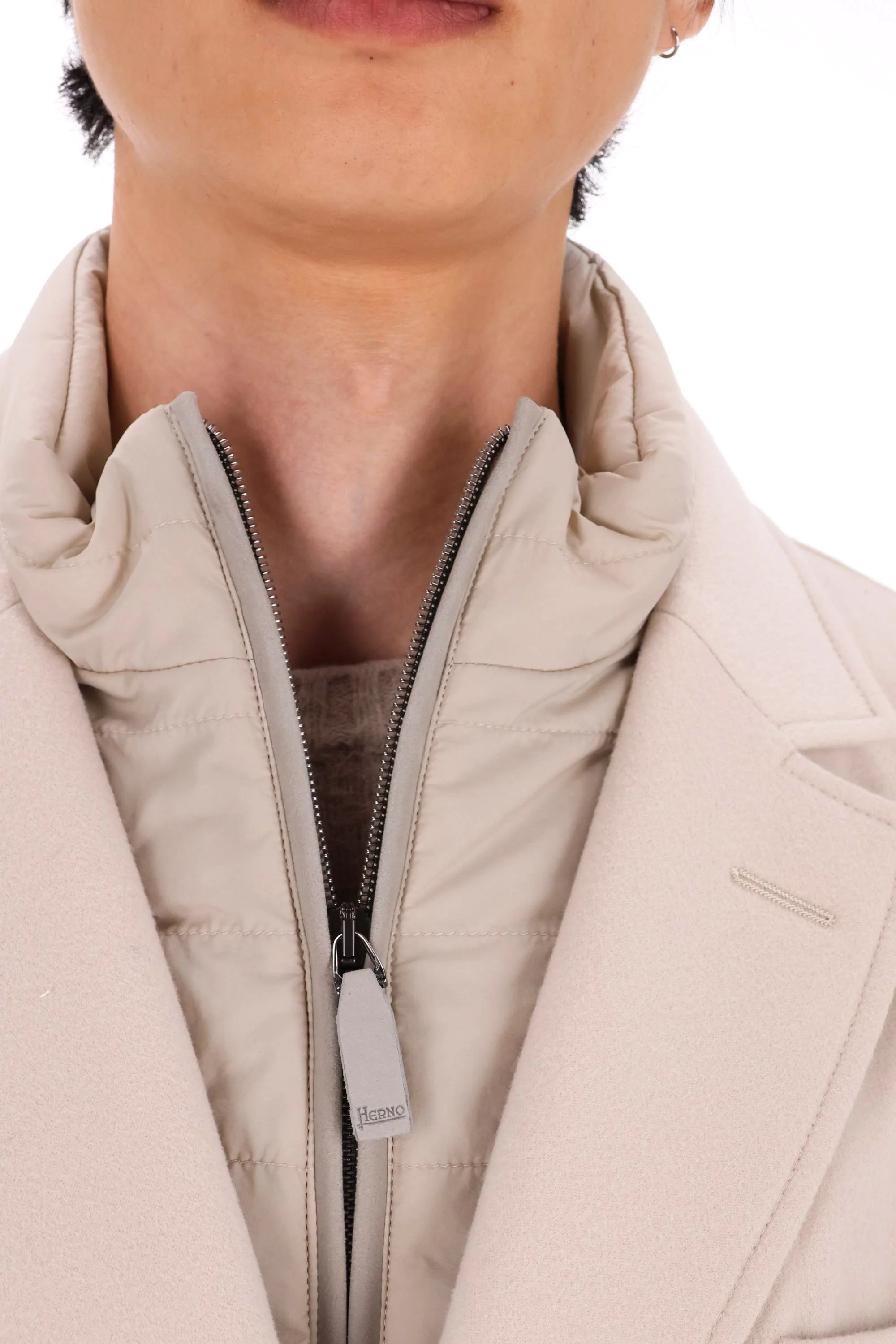 Herno Lightweight Natural Fabric Coat for Men - FW24 Collection - Image 5