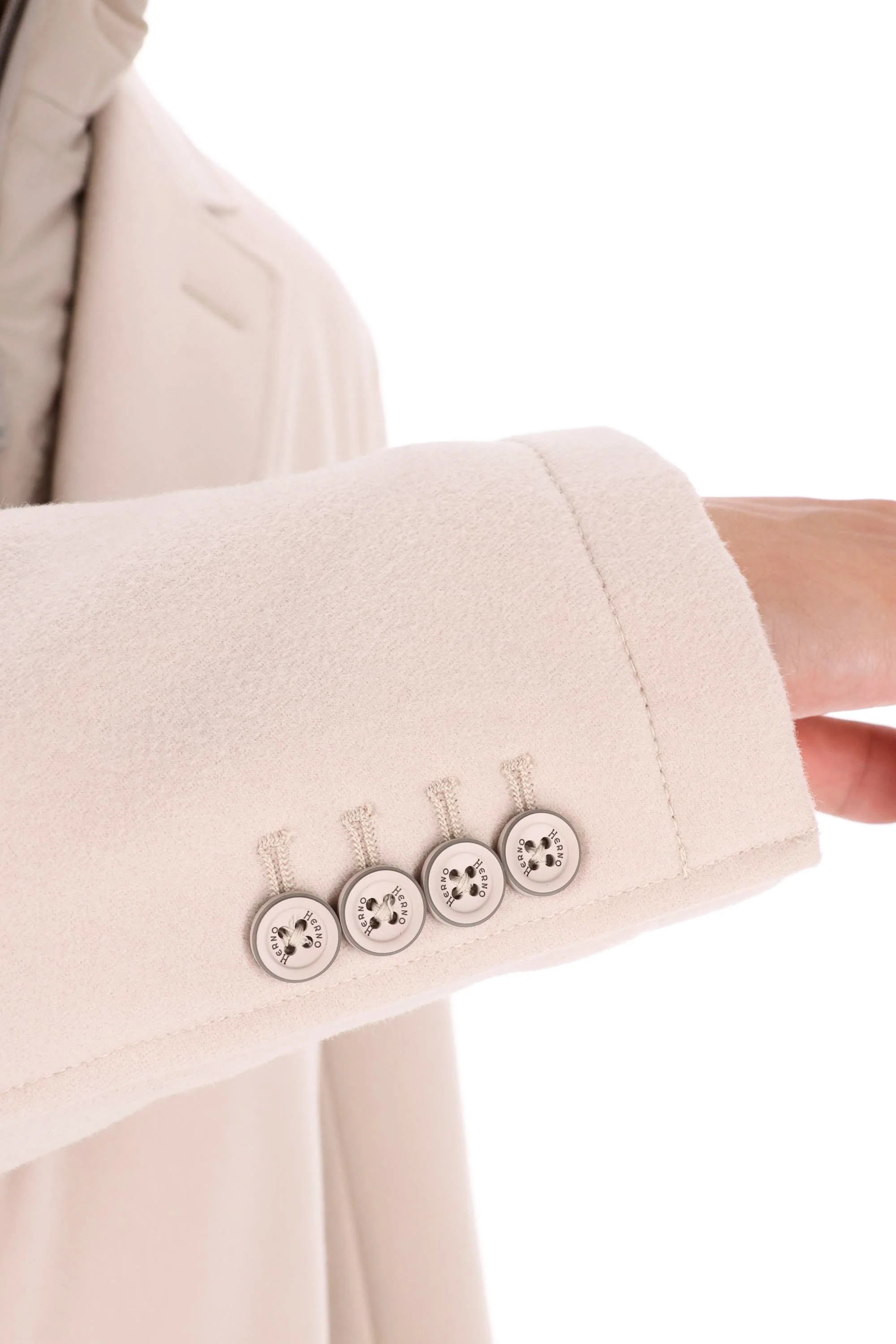 Herno Lightweight Natural Fabric Coat for Men - FW24 Collection - Image 7