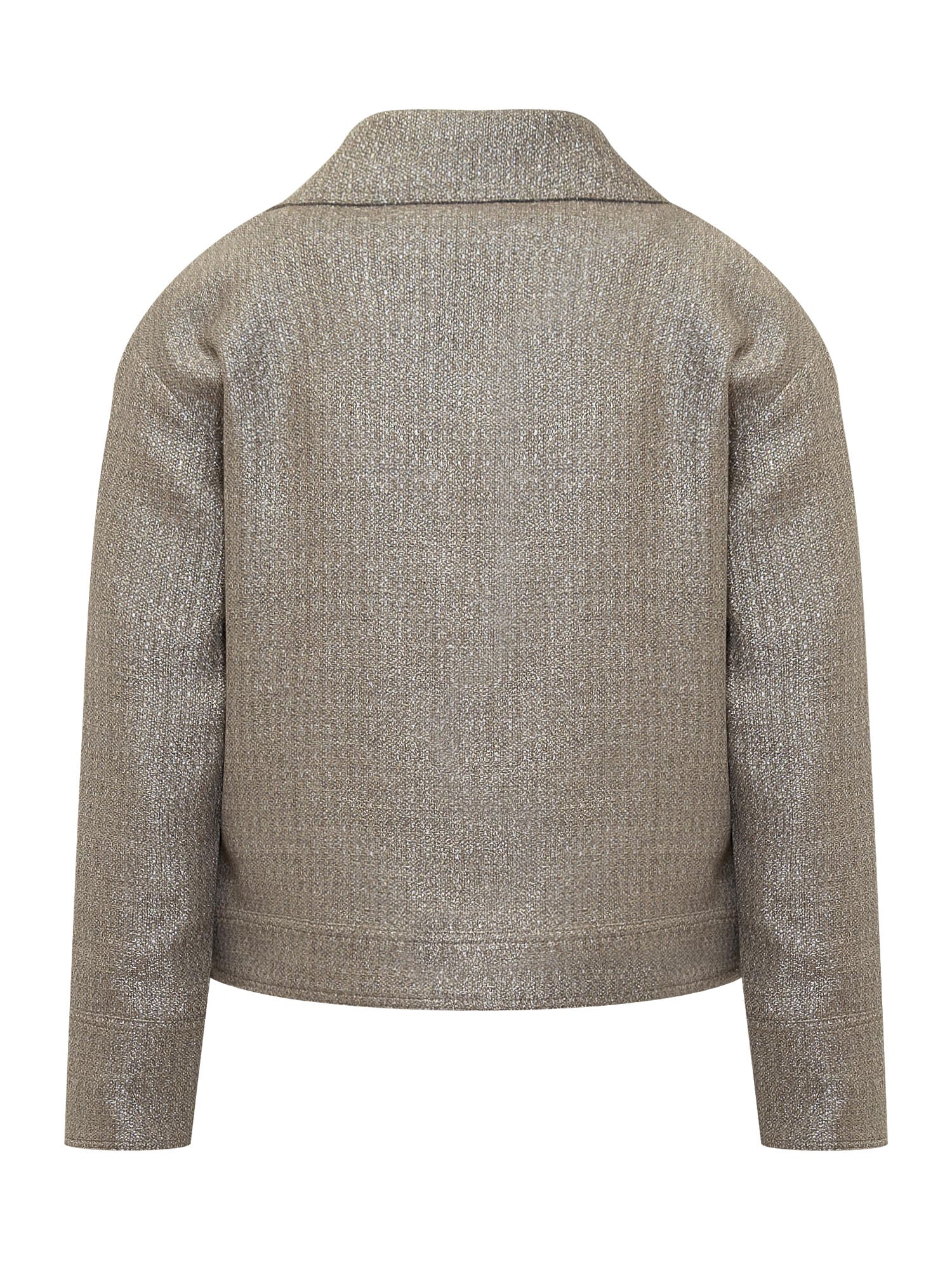 Herno Metallic Boucle Loop Biker Jacket - Image 2