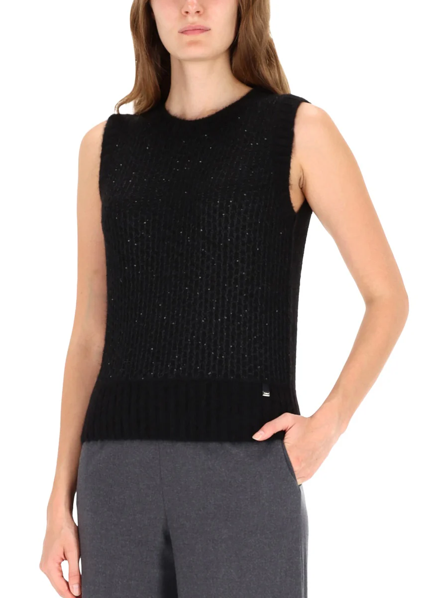 HERNO Metallic Effect Sequined Vest - Image 3