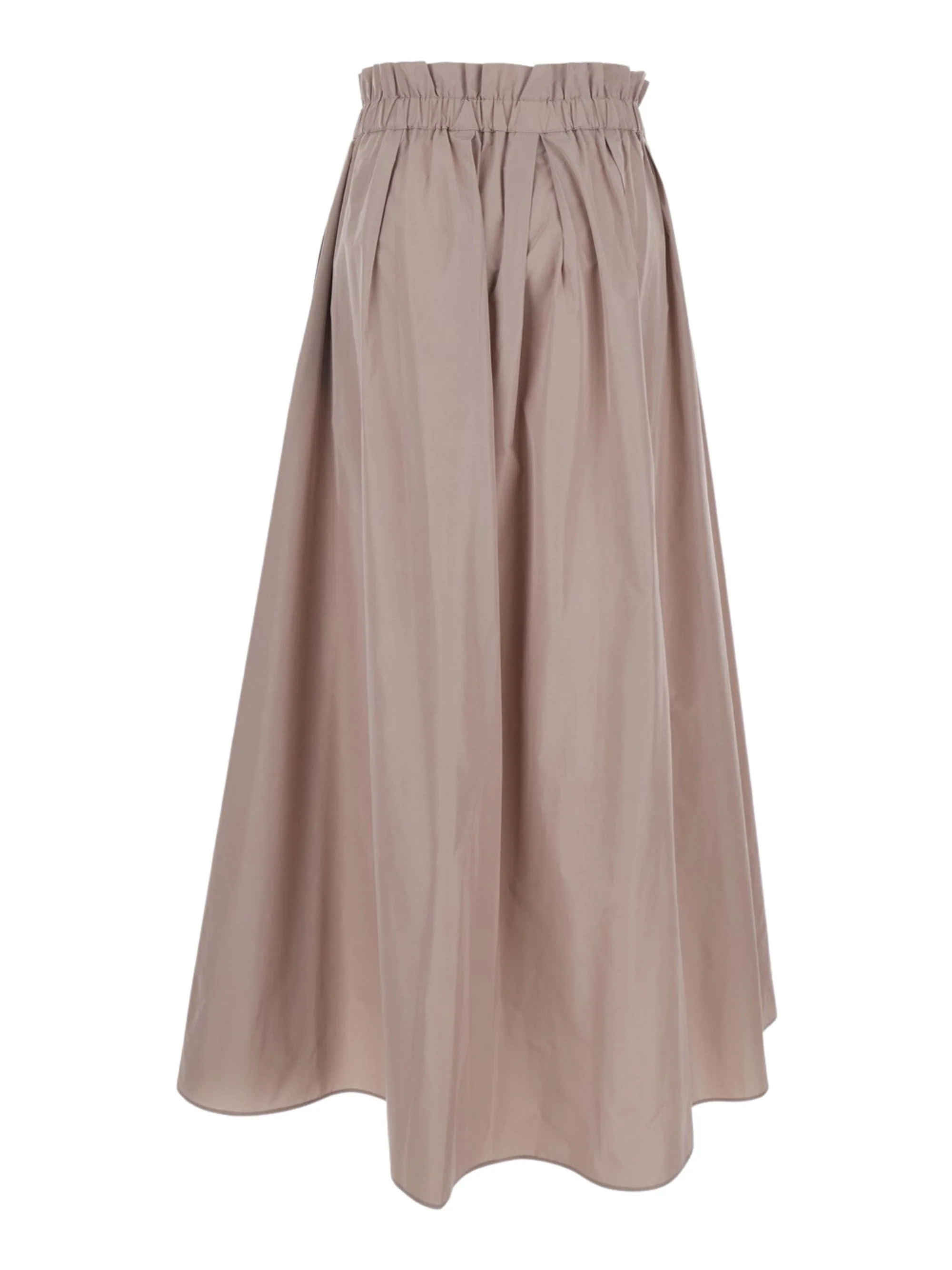 Herno Skirt with Elastic Waist and Logo Plate on the Side in Tech Fabric for Women - Image 2