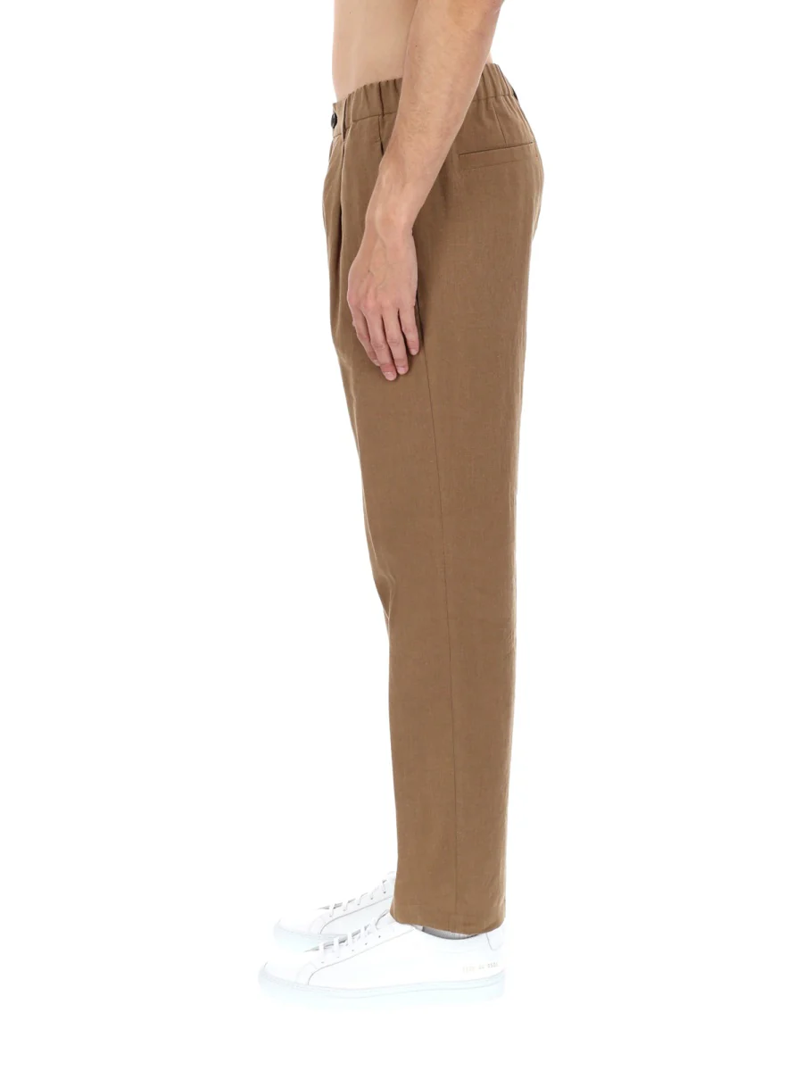 Herno Tailored Linen Trousers - Size L - Image 3