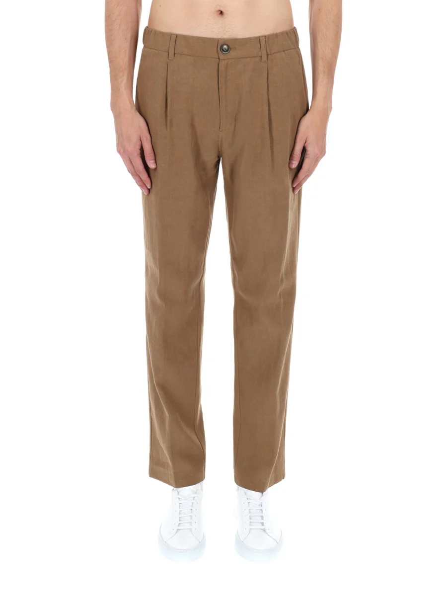 Herno Tailored Linen Trousers - Size L - Image 5