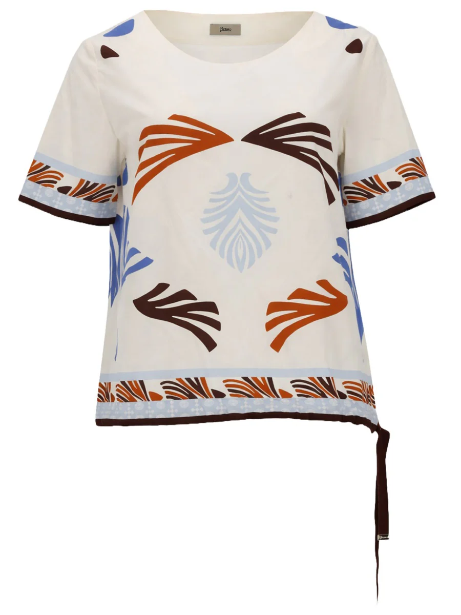 Herno Top in Summer Print Cotton