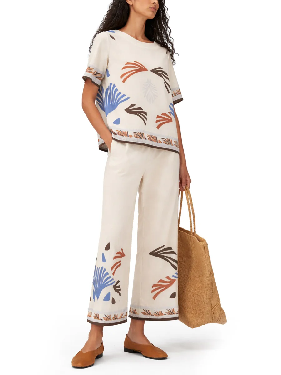 Herno Top in Summer Print Cotton - Image 3