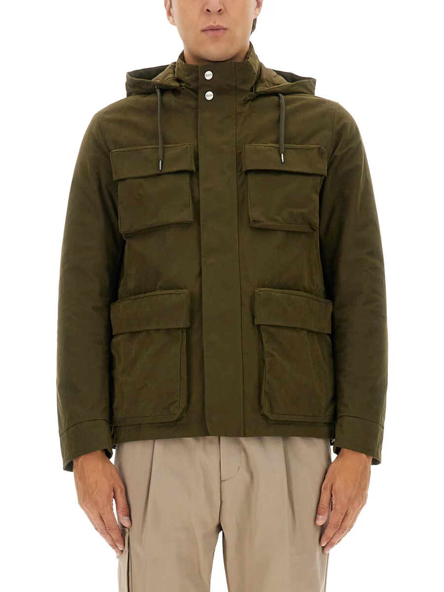 Herno Waxed Cotton Short Jacket - Size 48