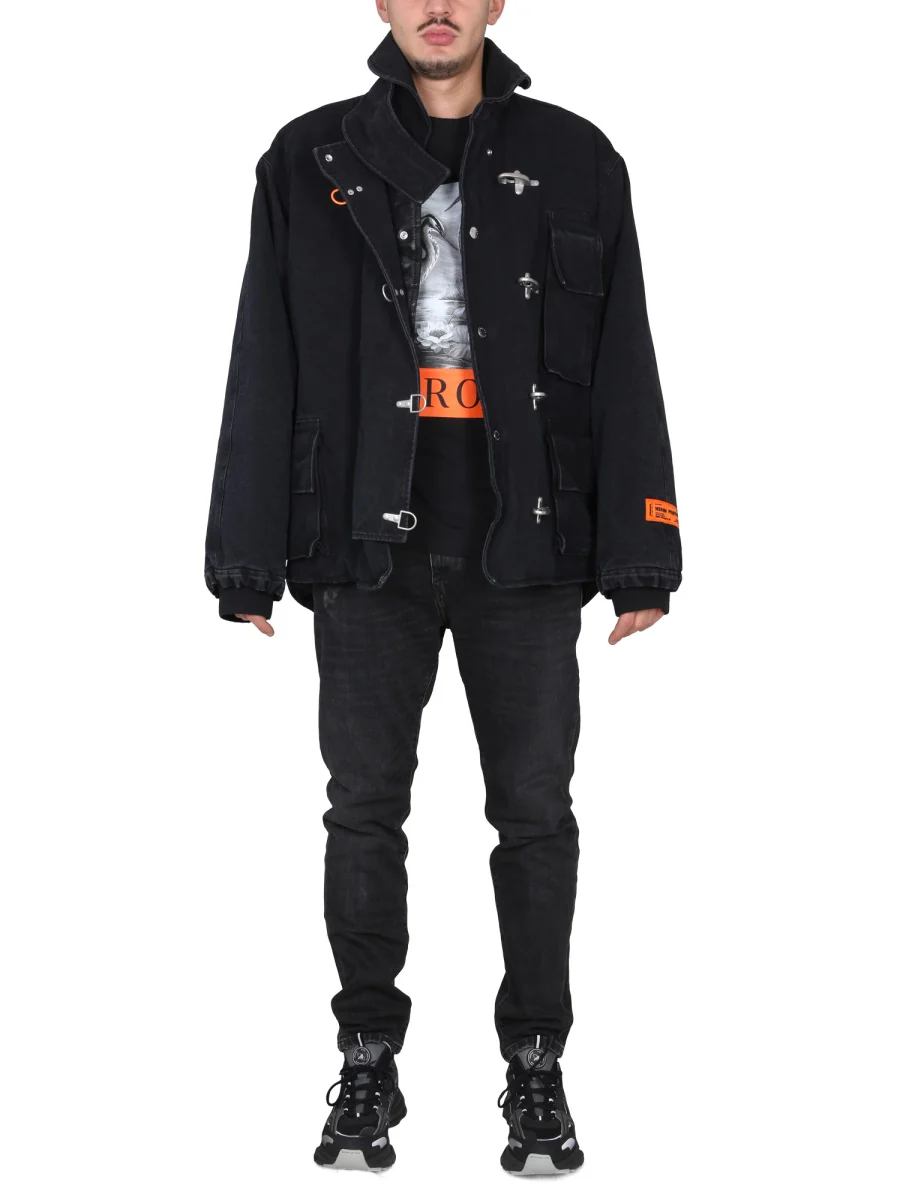 HERON PRESTON Toggle-fastening Canvas Jacket - Image 6