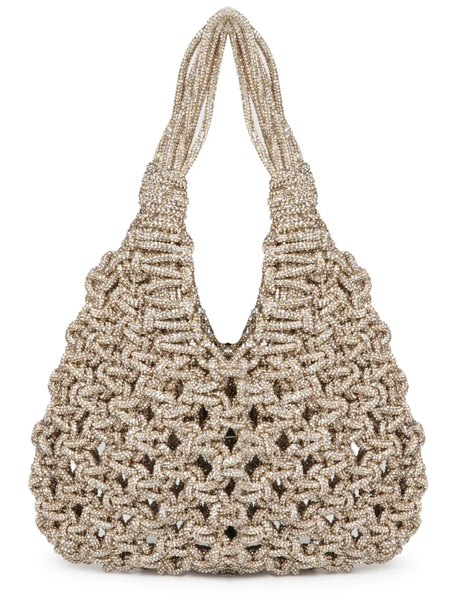 Hibourama Mini Handbag with Chic Gold Accents