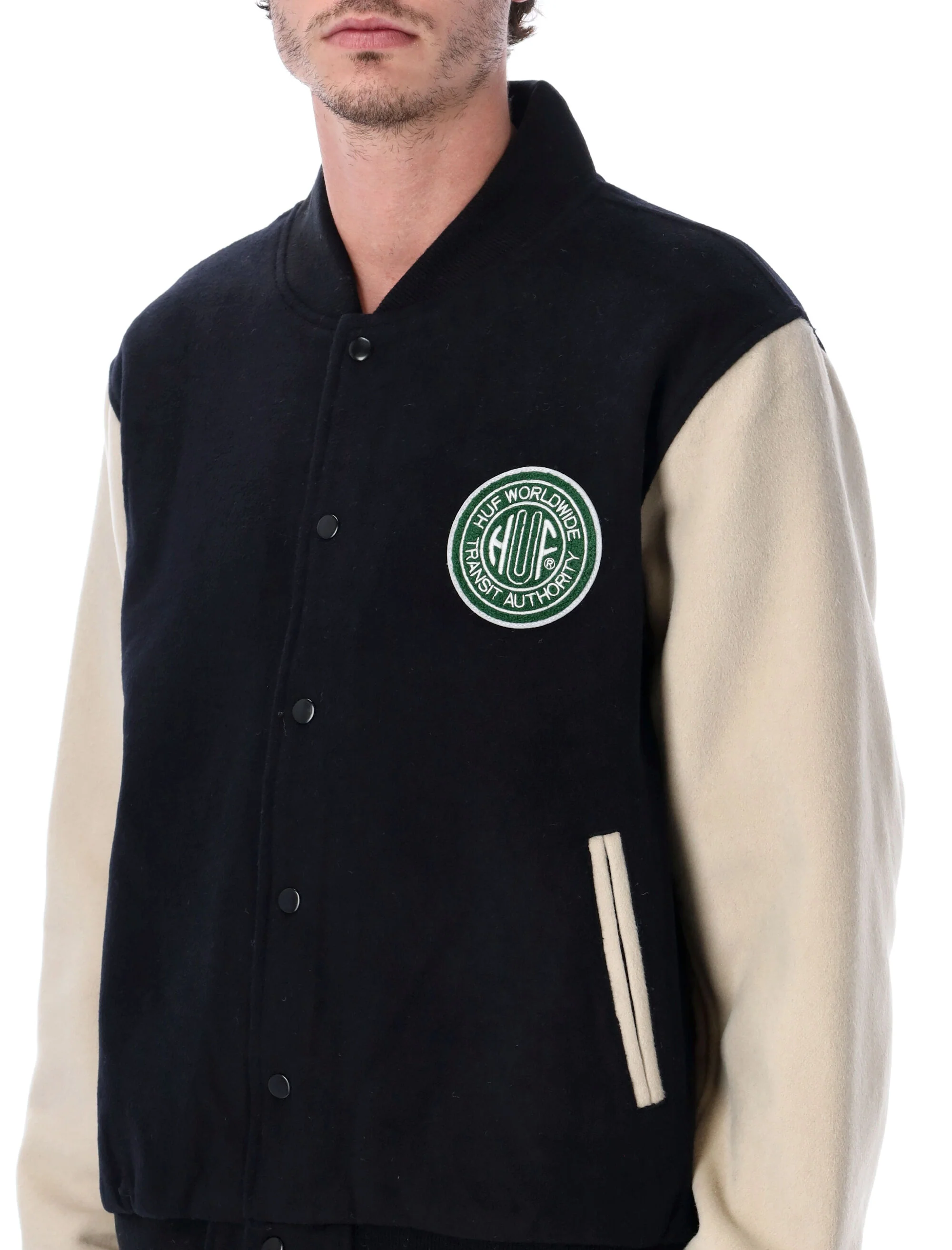 Huf Global Transit Varsity Jacket - Size L - Image 3