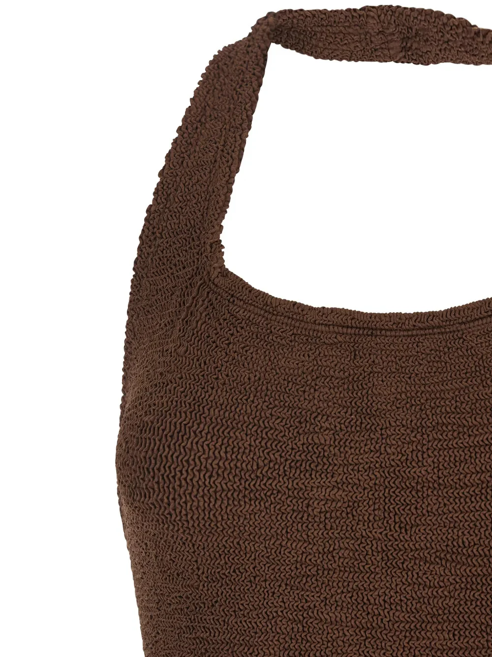 Hunza Crinkled Halterneck Mini Dress with Low Back - Image 3