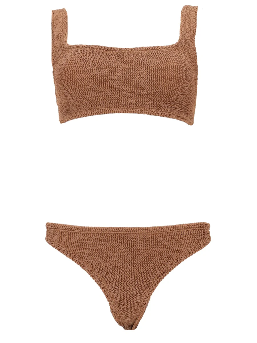 Hunza G Metallic Cocoa Swimwear for Women