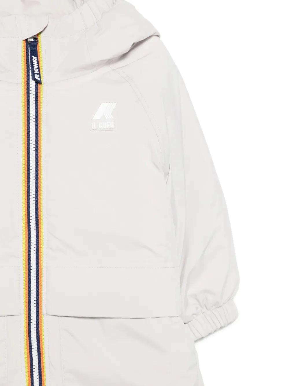 Il Gufo Mini Front Zip Jacket with Sophisticated Details - Image 3