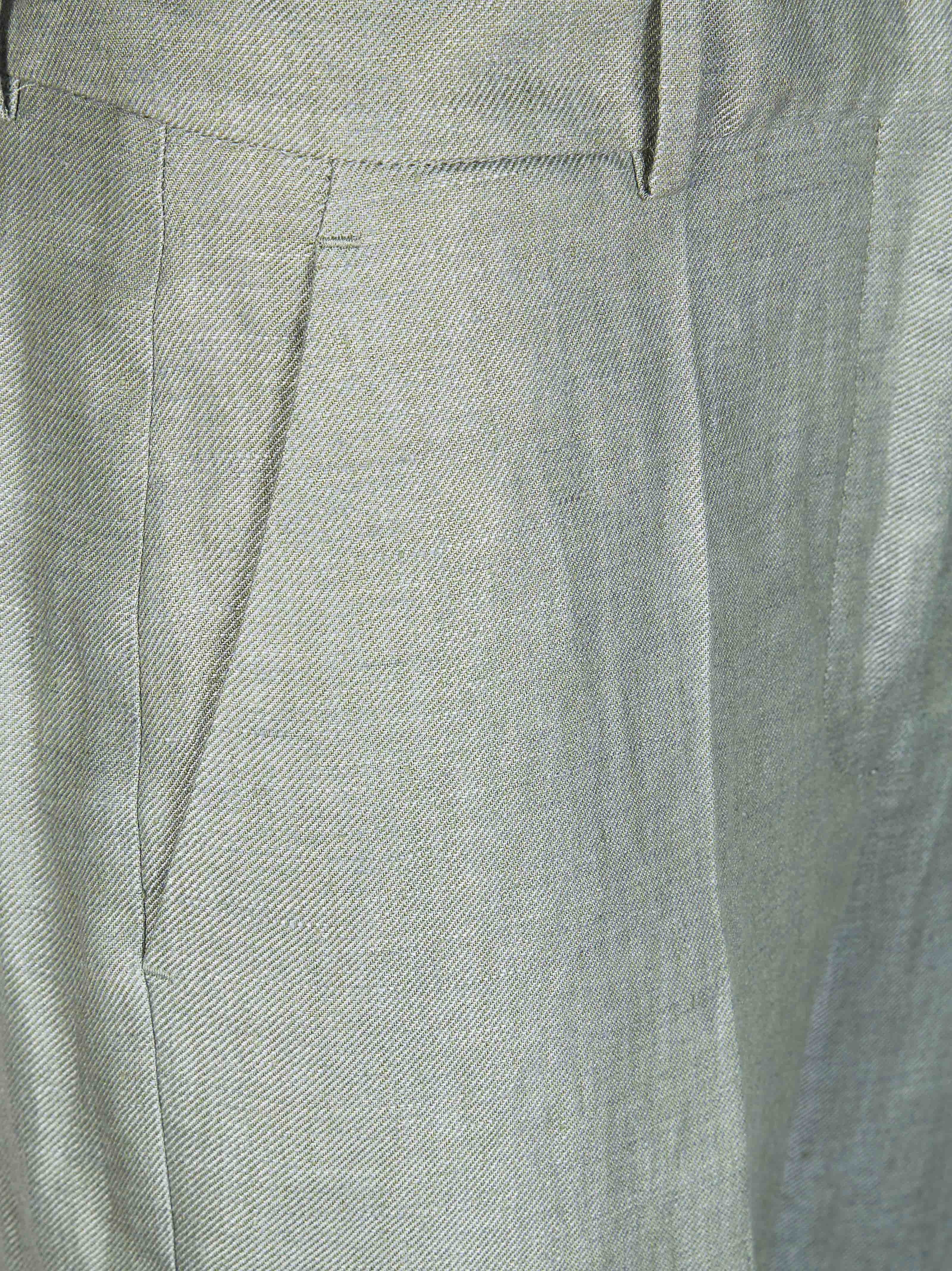 Incotex Mini Linen Dritto Risvolto Trousers for Women - Image 3