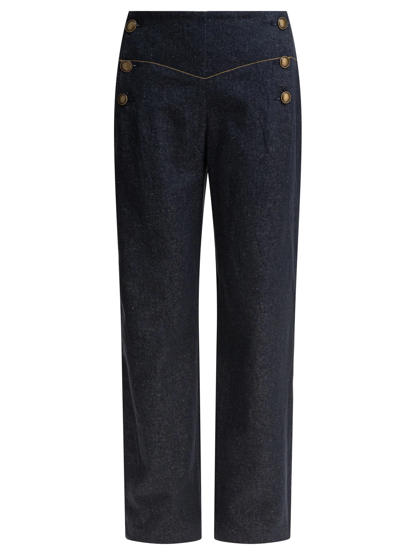INES DE LA FRESSANGE Button-detailed High-waisted Trousers