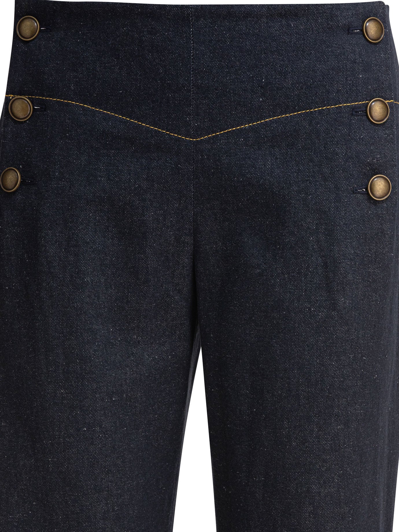 INES DE LA FRESSANGE Button-detailed High-waisted Trousers - Image 3